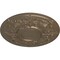 Ekena Millwork Oslo Ceiling Medallion (Fits Canopies up to 10 1/2"), Hand-Painted Warm Silver, 28 1/8"OD x 1 3/4"P CM28OSWSS - alternate 2